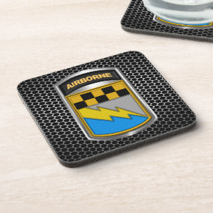 525 Military Intelligence Brigade “Airborne” Getränkeuntersetzer