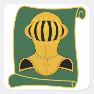525th Militärpolizei-Bataillon AUFMERKSAMER Quadratischer Aufkleber