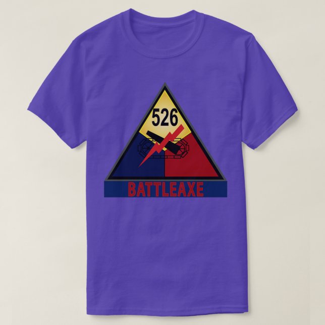526. Armored Infanterie Battalion BATTLEAX SSI wo T-Shirt (Design vorne)