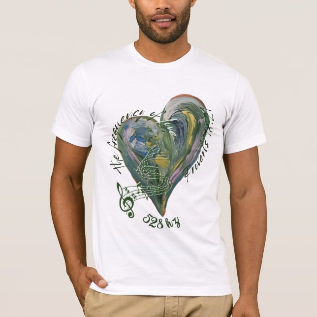 528 hz Liebe T - Shirt (Vorderseite)