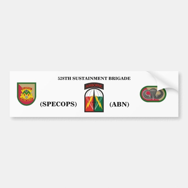 528th UNTERSTÜTZUNGS-BRIGADE Autoaufkleber (Vorne)