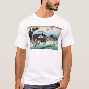 52. 石 部 宿, 広 Ishibe-juku, Hiroshige, Ukiyo-e T-Shirt