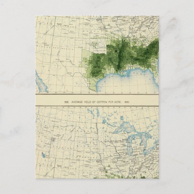 52 Baumwolle 1890 Postkarte (Vorderseite)