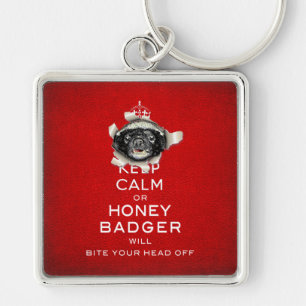 [52] Behalt Ruhe oder Honey Badger... Schlüsselanhänger