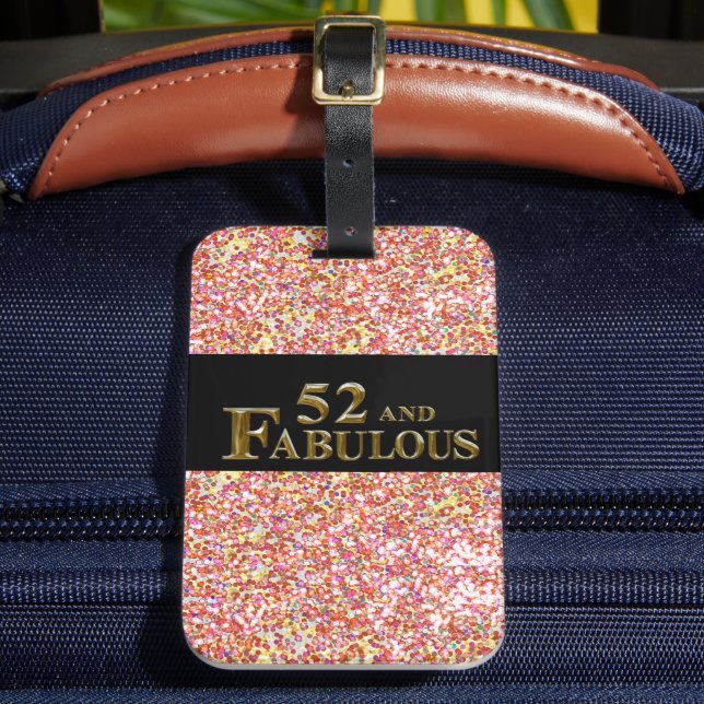 52. Geburtstag Gepäckanhänger (Vorderseite Insitu 2)