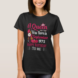 52. Geburtstag High Heel Eine Königin war im Septe T-Shirt