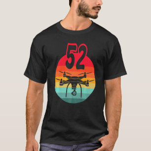 52. Geburtstag I Retro Remote-Kontrolle Drohnen mi T-Shirt