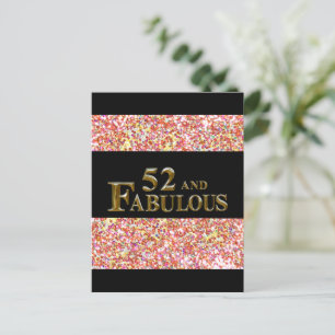 52. Geburtstag Postkarte