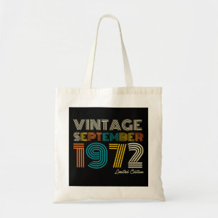 52. Geburtstag Vintage September 1972 Limitierte A Tragetasche