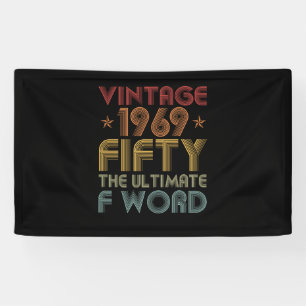 52. Geburtstagsgeschenk - Fünfzig das ultimative  Banner