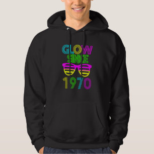 52. Geburtstagsglühen Seit 1970 Vintage Sonnenbril Hoodie