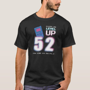 52. Geburtstagskinder-Girl-Stufe 52 Entsperrtes Vi T-Shirt