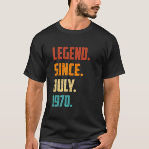 52. Geburtstagslegende seit Juli 1970 52 Jahre alt T-Shirt