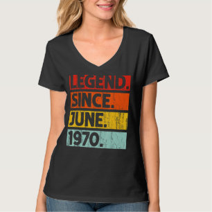 52. Geburtstagslegende Seit Juni 1970 52 Jahre alt T-Shirt