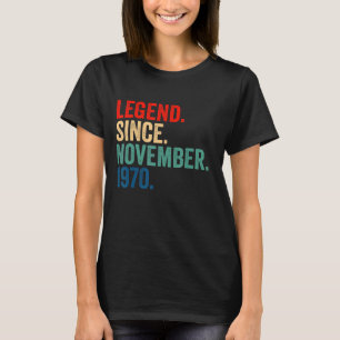 52 Jahre alt 52. Geburtstag seit November T-Shirt