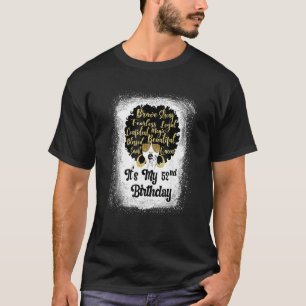 52 Jahre alt Leopard Melanin Girl Es ist mein Gebu T-Shirt
