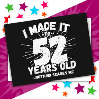 52 Jahre alt Sarcastic Meme Funny 52. Geburtstag