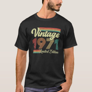 52 Jahre alt Vintag 1971 Geboren 1971 52. T-Shirt