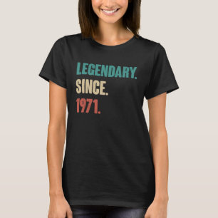 52 Jahre alt Vintag 1971 Geburtstag 52. Dekoration T-Shirt