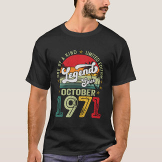 52 Jahre alte Geschenklee seit Oktober 1971 52. Bi T-Shirt