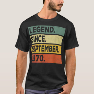 52 Jahre alte Geschenklee seit September 1970 52. T-Shirt