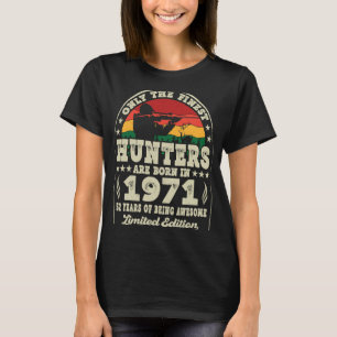 52 Jahre alte Hirschjagdjäger Vintag 1971 52. T-Shirt