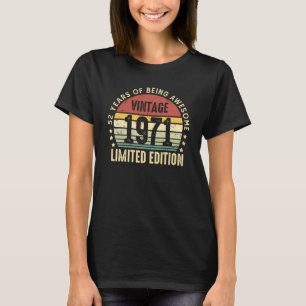 52 Jahre alte Vintage 1971 52. Geburtstag T-Shirt