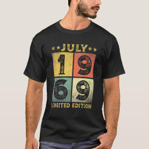 52 Jahre alte Vintage-Juli 1969 52. Geburtstag T-Shirt
