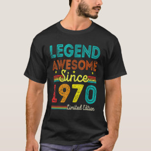 52 Jahre alte Vintage Legende Phantastisch seit 19 T-Shirt