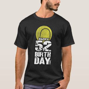 52 Jahre alte Vintage-Tennis 52. Geburtstag T-Shirt