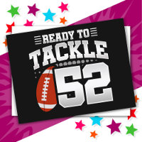 52 Jahre altes Tackle Football Party 52. Geburtsta