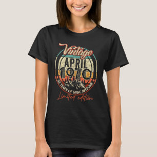 52 Jahre Phantastisch Vintag im April 1970 T-Shirt