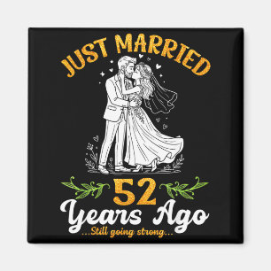 52 Jahre verheiratet Hochzeitstag noch stark Magnet