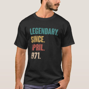 52 Jahre Vintag 1971 Geburtstag 52. April Deko T-Shirt