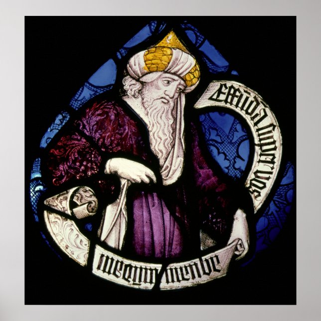 52:Roundel des Propheten Ezekiel, 15. Jahrhundert Poster (Vorne)