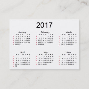 52 Weiß-Kalender der Wochen-2017 durch Janz Visitenkarte