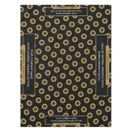 52"X70"-Tischtennislogos Gold und Schwarz Tischdecke