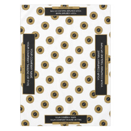 52"X70" Tischtennisloth-Logo Gold Weiß Tischdecke