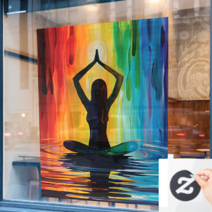 52" x 72" Yoga Fensteraufkleber