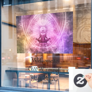 52" x 72" Yoga-Studio-Fensterfolie Fensteraufkleber