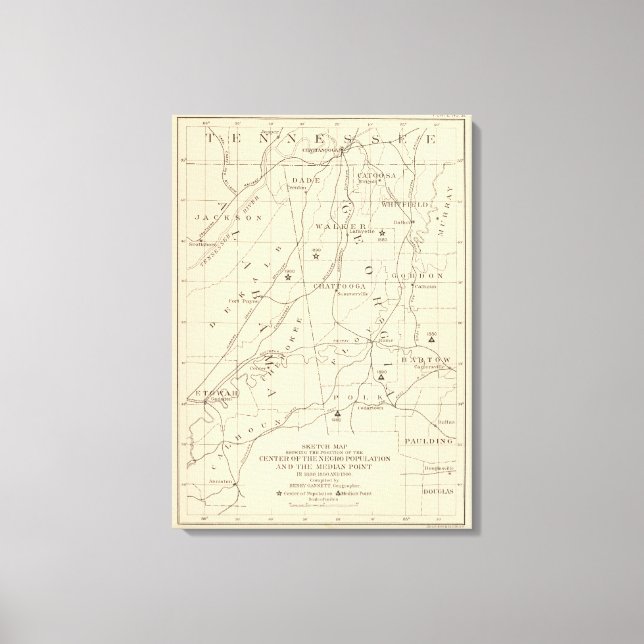 52 Zentralafrikanische Bevölkerung 1880-1900 Leinwanddruck (Vorderseite)