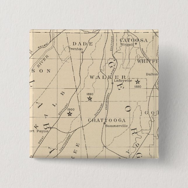 52 Zentrum Neger Bevölkerung 1880-1900 Button (Vorderseite)