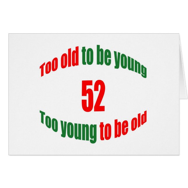 52 zu alt (Vorderseite (Horizontal))