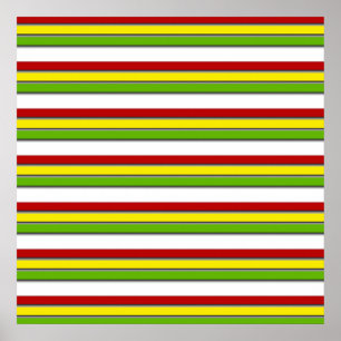 52x52 oder kleinerer Poster, Rasta-Streifen, horiz Poster