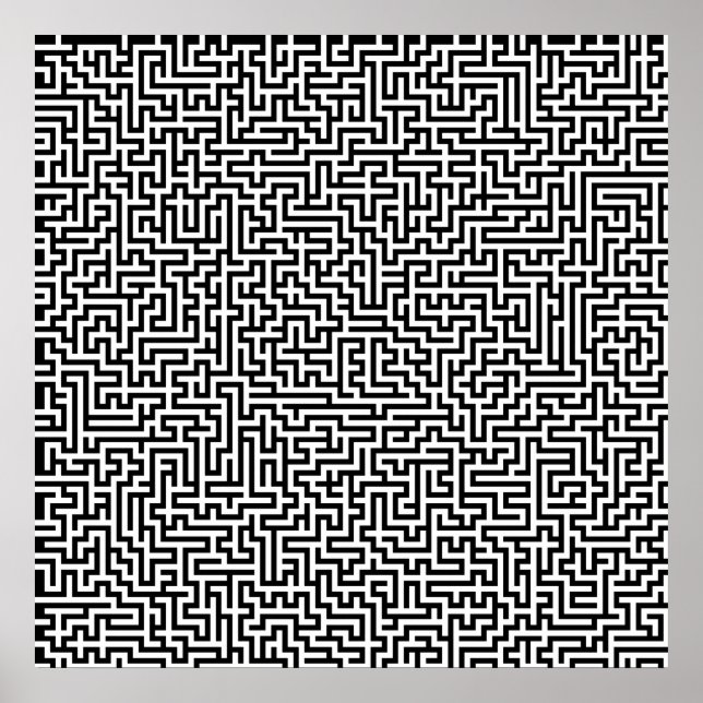 52x52 oder Kleineres Poster Maze1 Passen Sie das W (Vorne)