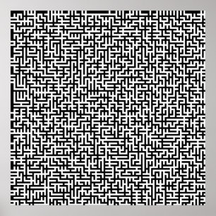 52x52 oder Kleineres Poster Maze2 Passen Sie das W
