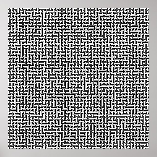 52x52 oder Kleineres Poster Maze3 Passen Sie das W (Vorne)