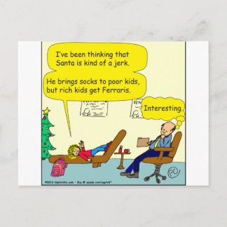 530 Santa ist ein jerk-Cartoon Feiertagspostkarte