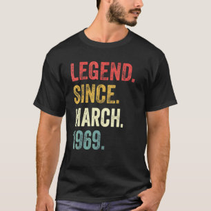 53. Geburtstag 53 Jahre alte Legende seit März 196 T-Shirt