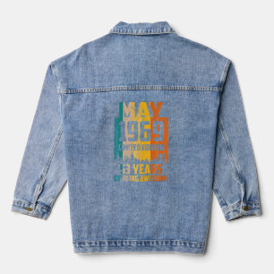 53. Geburtstag 53 Jahre großartig seit Mai 1969 Vi Jeansjacke